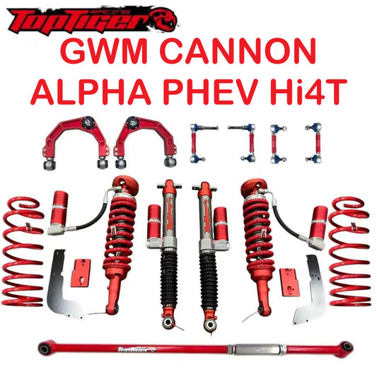 TopTiger Remote Reservoir 2" Lift Kit | GWM Cannon Alpha PHEV Hi4-T | RACING SERIES FULL KIT