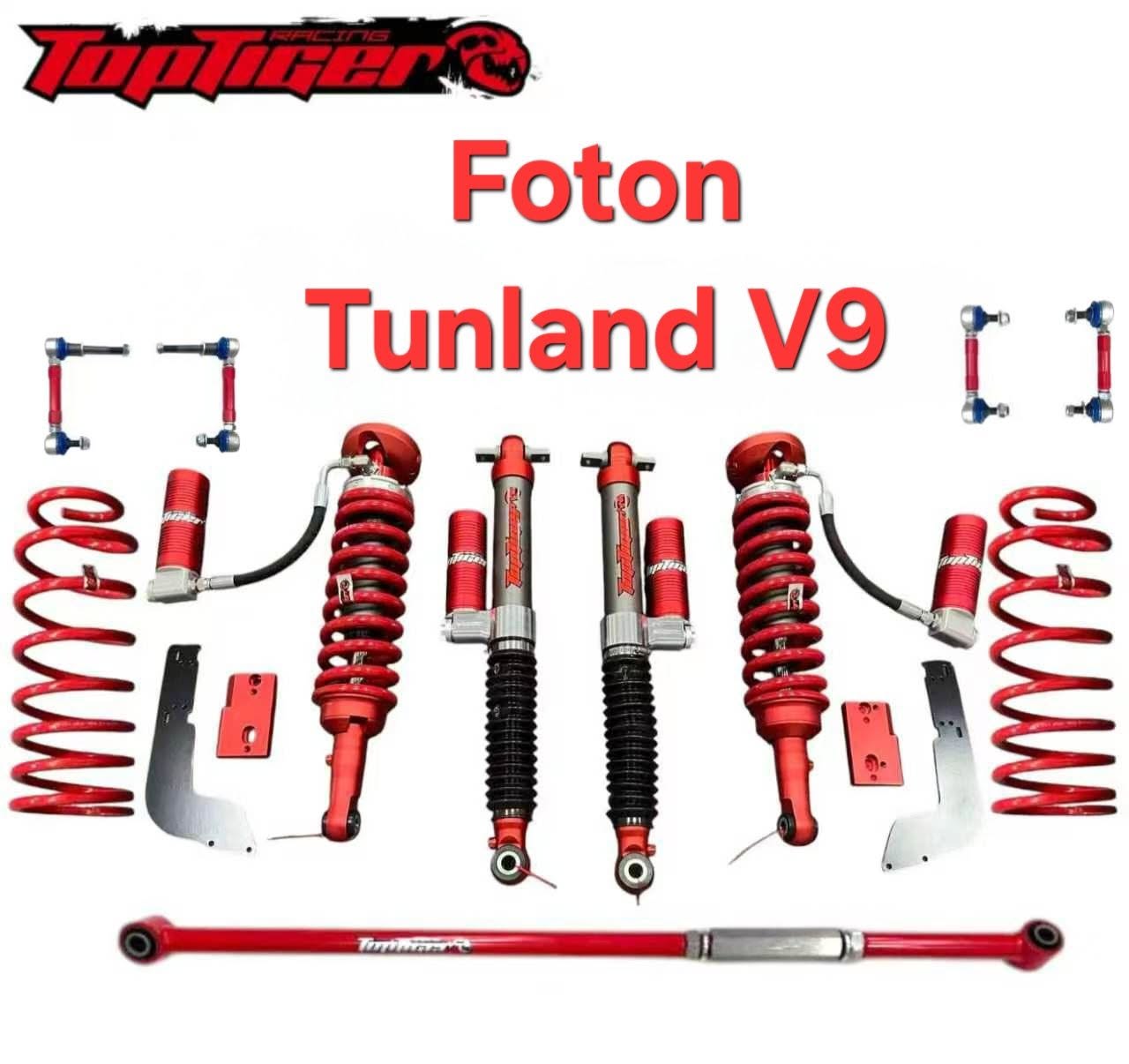 Foton tunland v9 Lift kit remote reservoir raving full kit 2inch