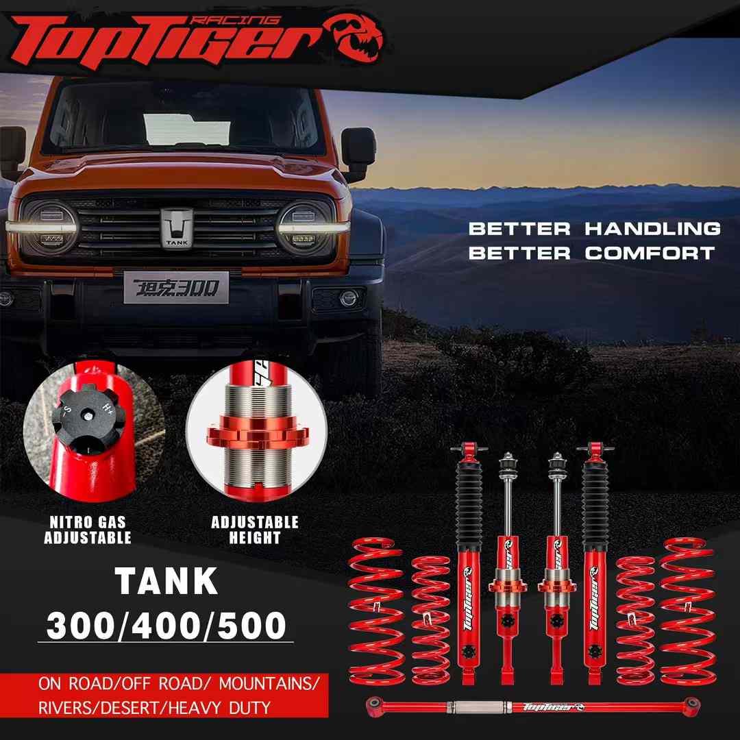 GWM Tank 300 2 inch lift kit. Nitro series 8 stage adjustable